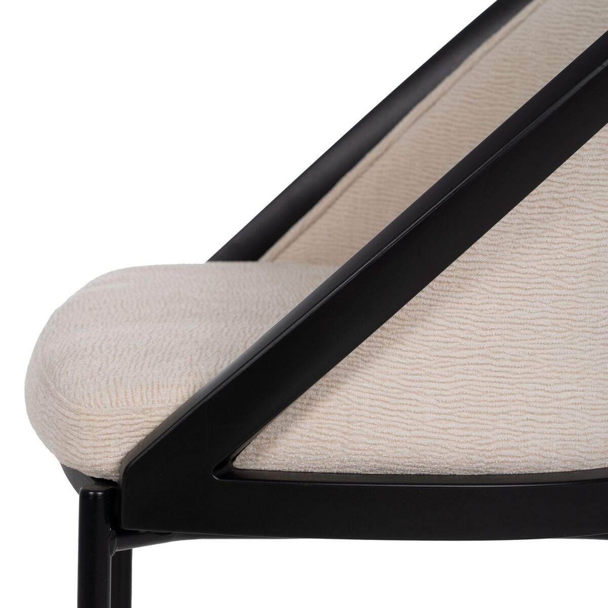 Matsalsstol Svart Beige 54 x 47,5 x 82,3 cm - 7