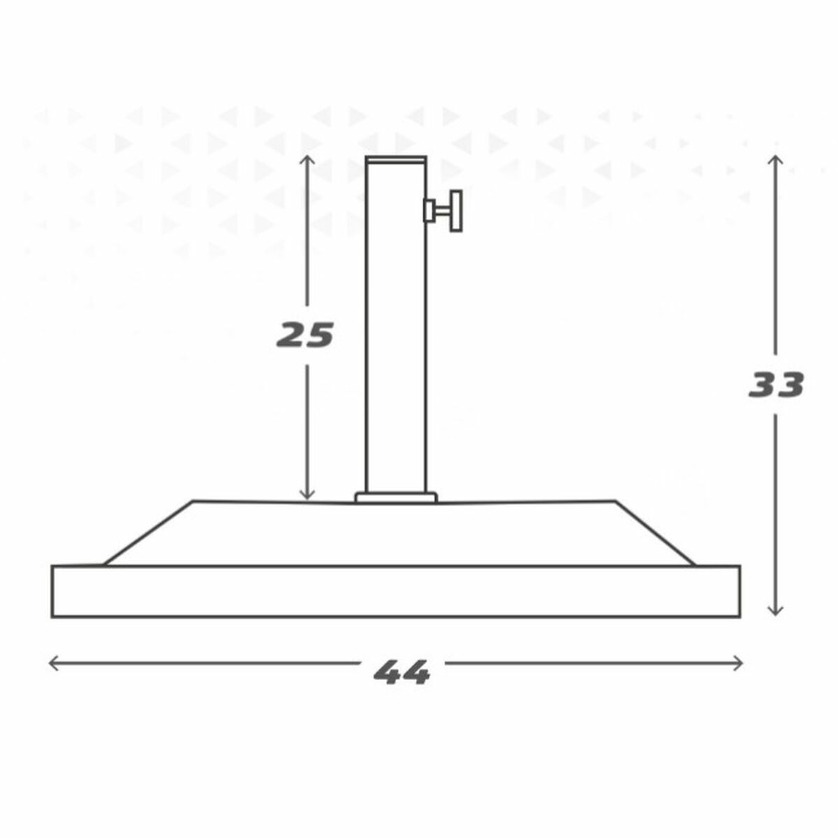 Parasollfot Aktive Svart 44 x 44 cm 12 kg - 3