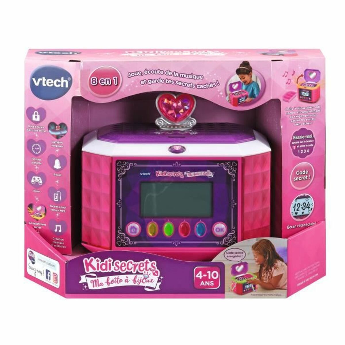 Smyckeskrin Vtech Ma Boite À Bijoux (FR) Multicolour Plast - 5