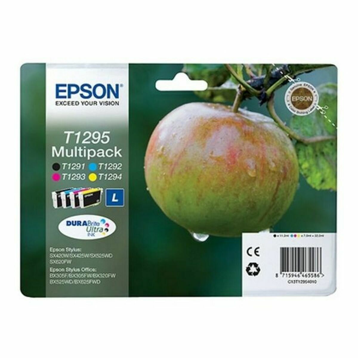 Original Bläckpatron Epson T1295 Svart
