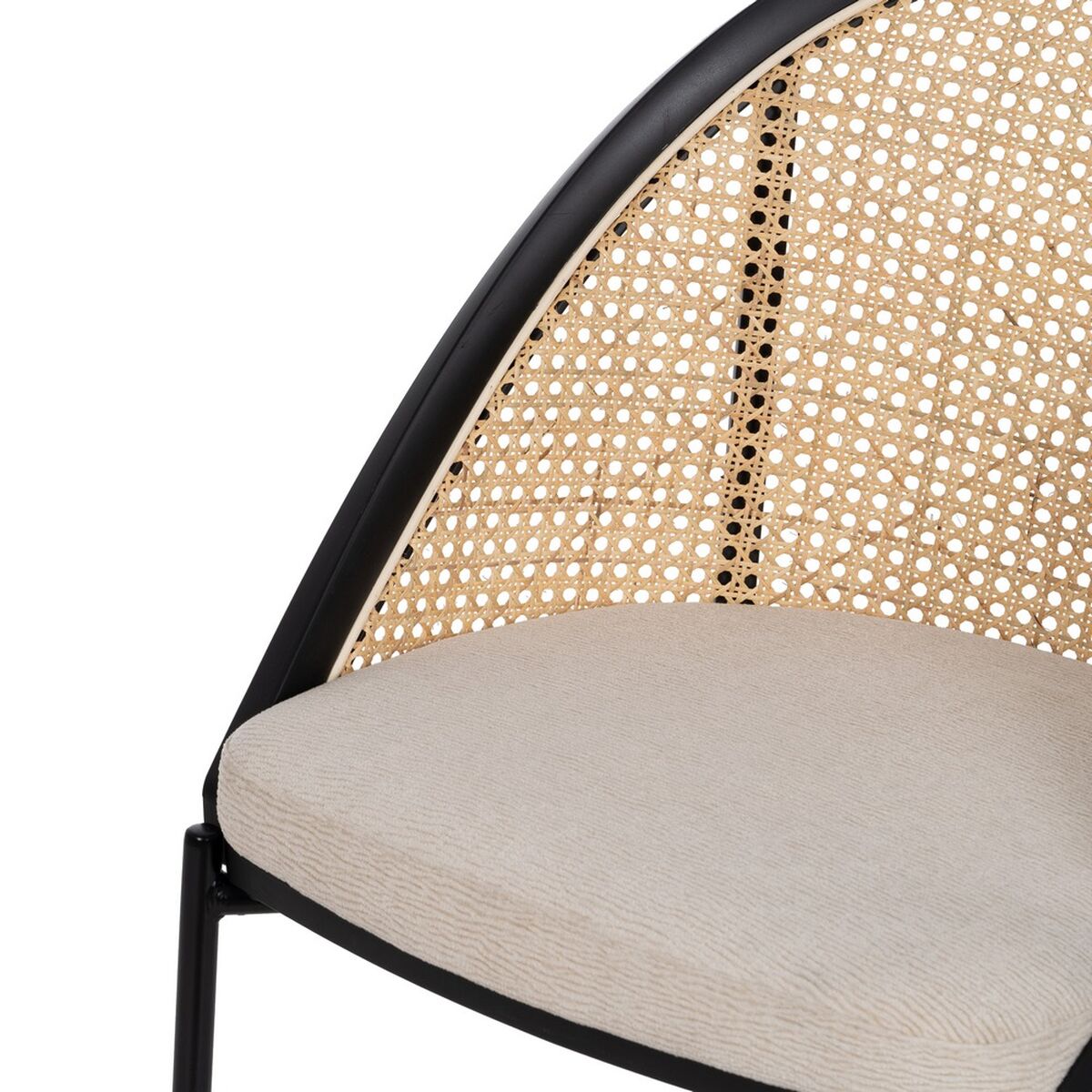 Matsalsstol Svart Naturell 54 x 49 x 82,3 cm - 6