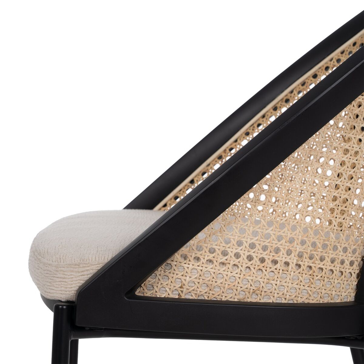 Matsalsstol Svart Naturell 54 x 49 x 82,3 cm - 7
