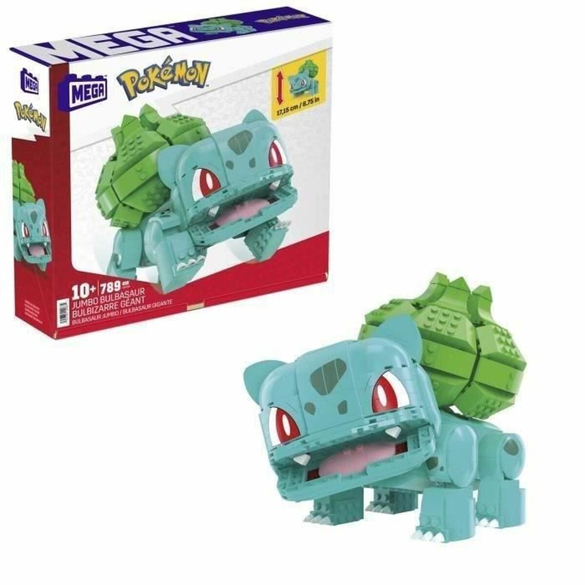Konstruktionssats Pokémon Mega Construx - Jumbo Bulbasaur 789 Delar