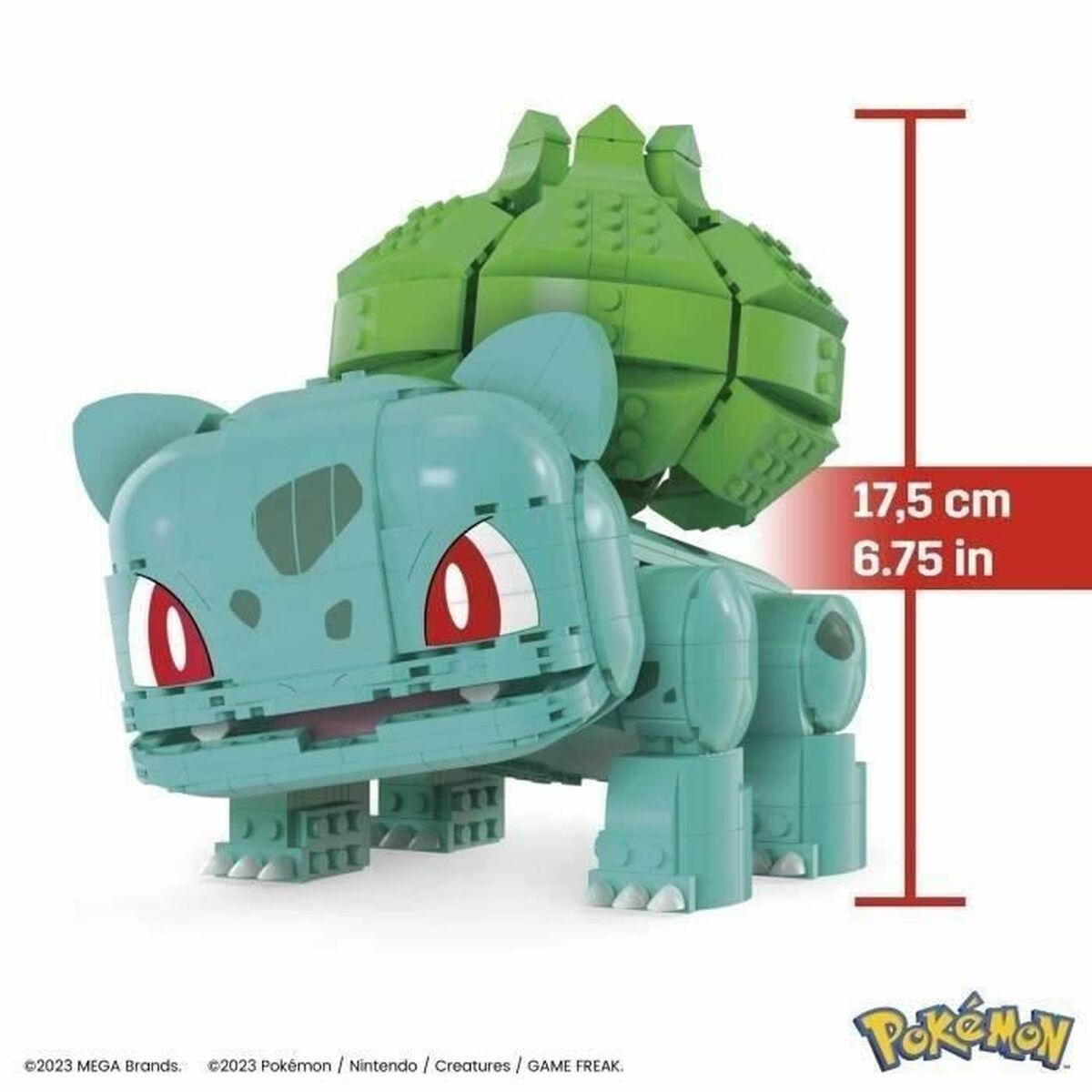 Konstruktionssats Pokémon Mega Construx - Jumbo Bulbasaur 789 Delar - 3
