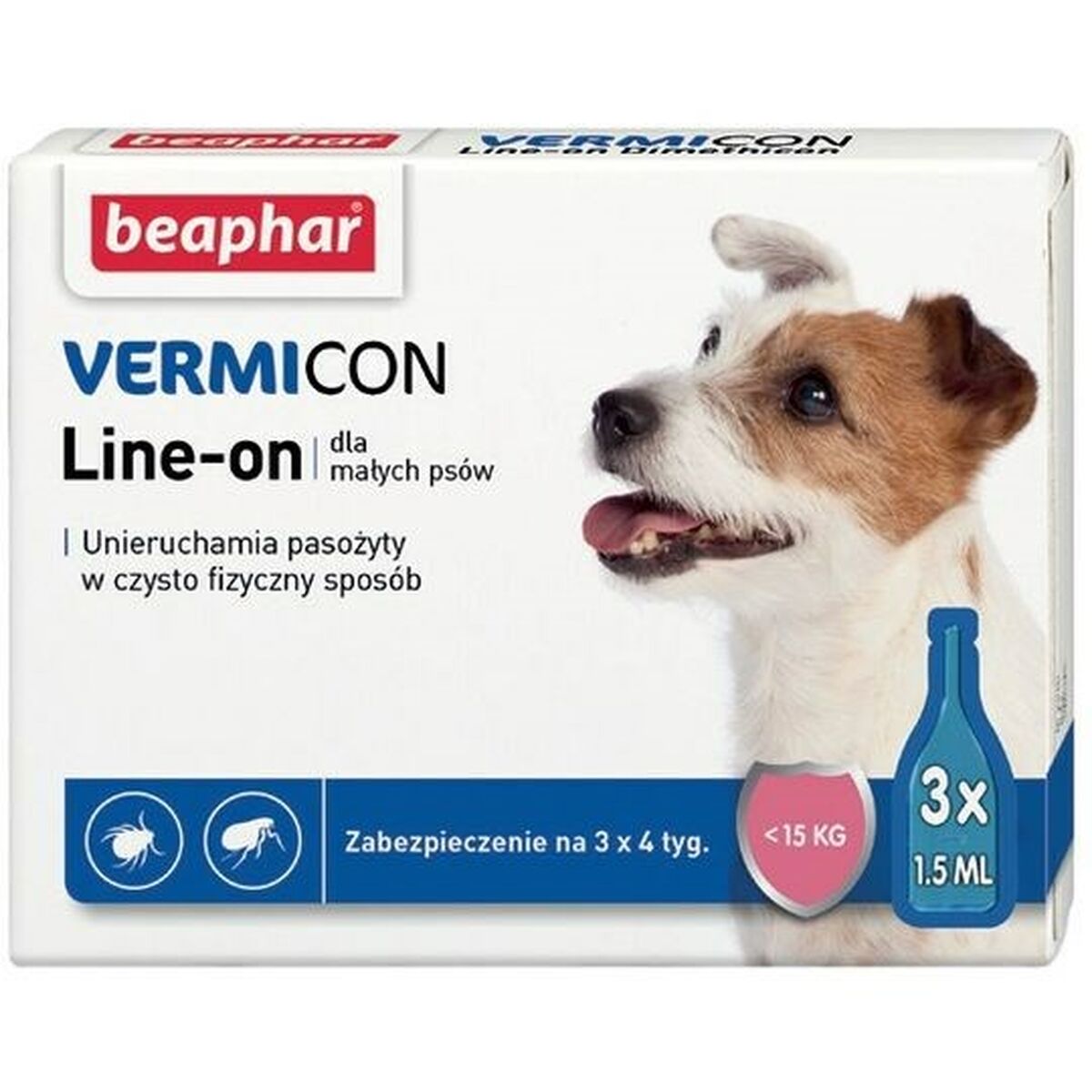 Mot parasiter Beaphar Vermicon Line-On S 3 x 1,5 ml