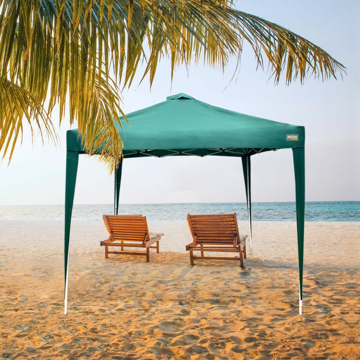 Gazebo Colorbaby Max-Air Grön Tyg Stål 300 x 300 x 250 cm - 2