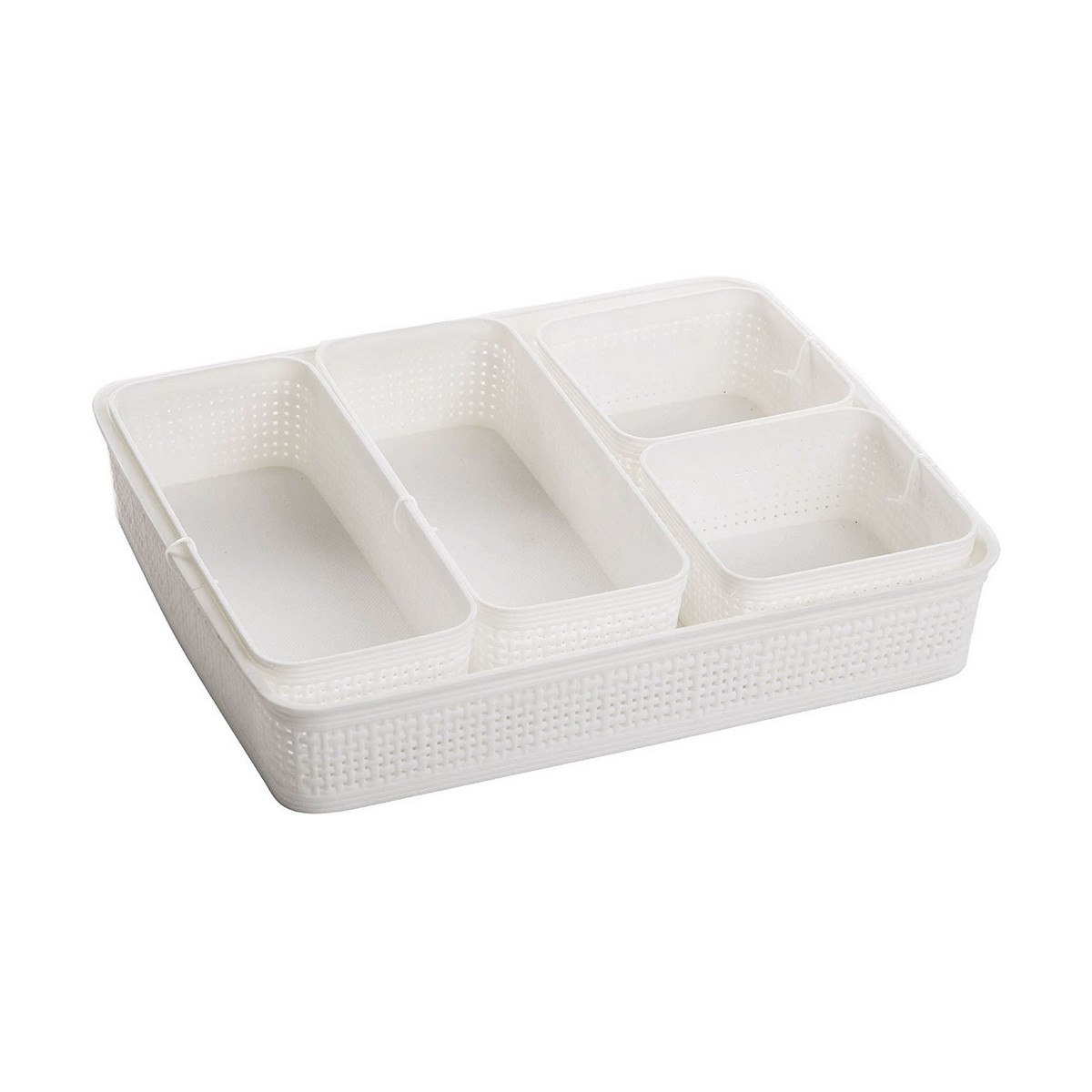 Multifunktionell korg Dem Plast 34 x 28 x 6 cm 5 Delar (5 antal) - 3