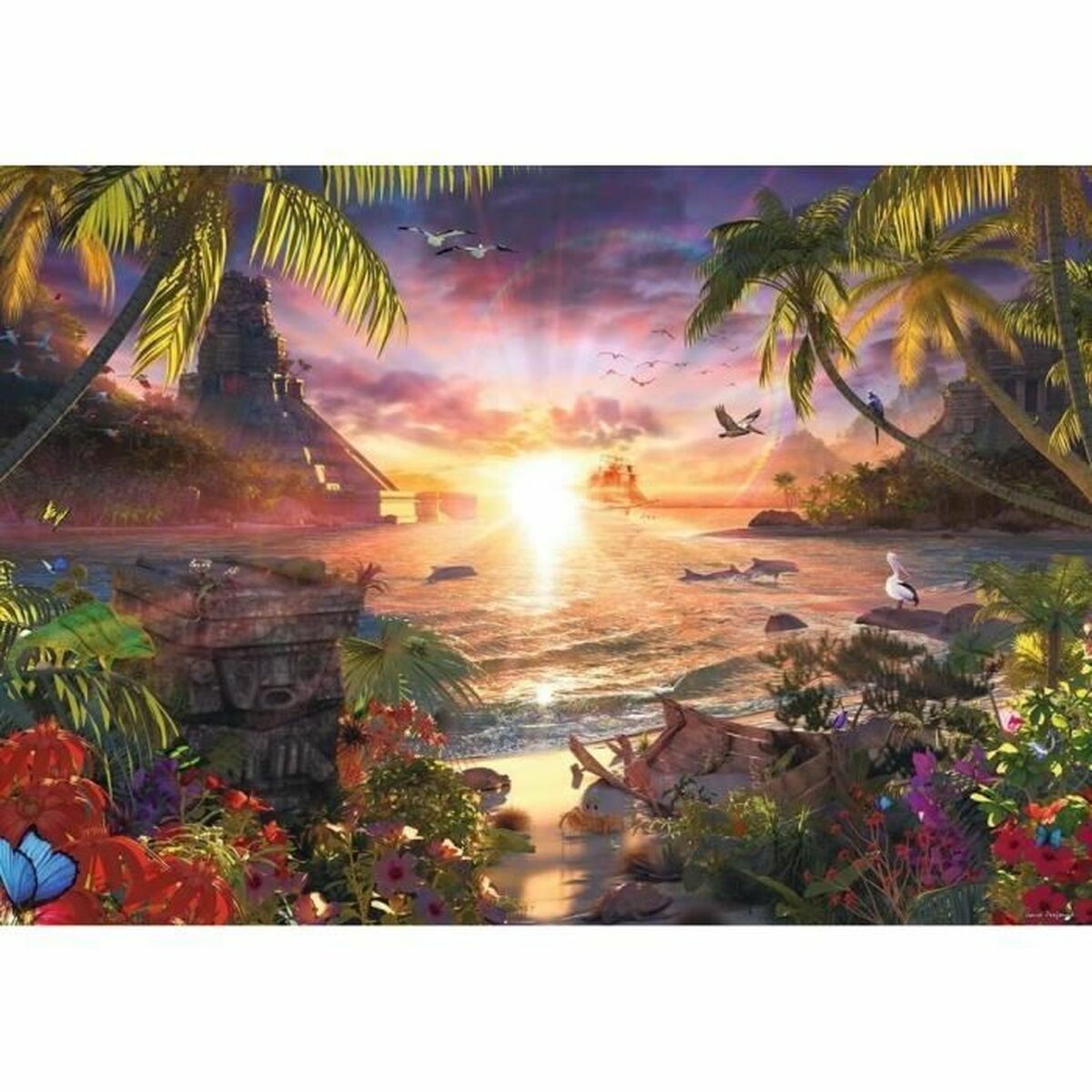 Pussel Ravensburger 17824 Paradise Sunset 18000 Delar - 4