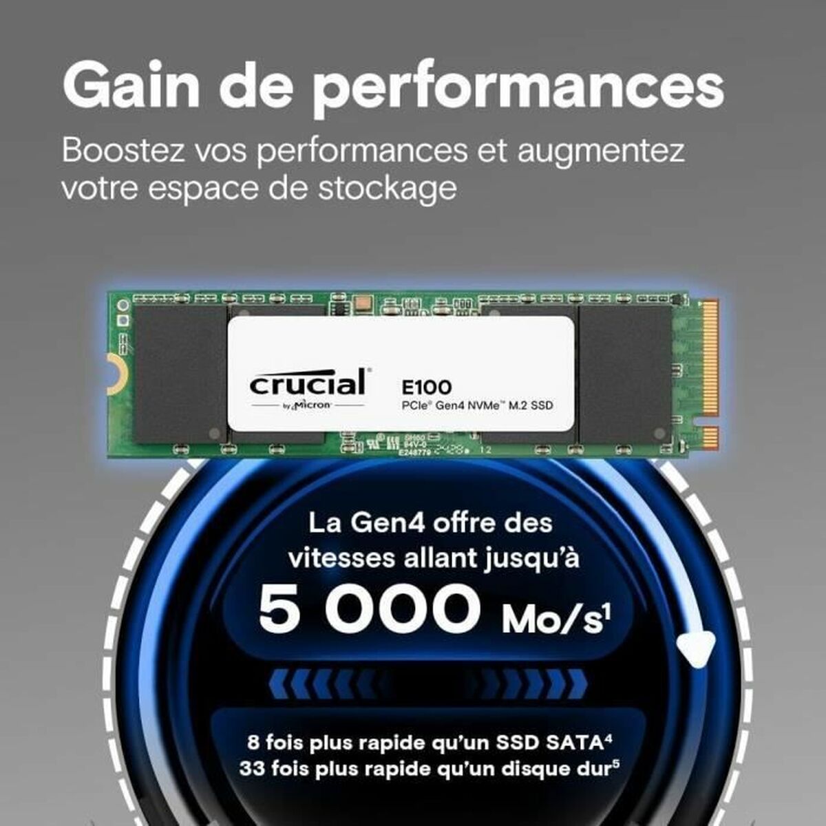 Hårddisk Crucial 480 GB SSD - 2