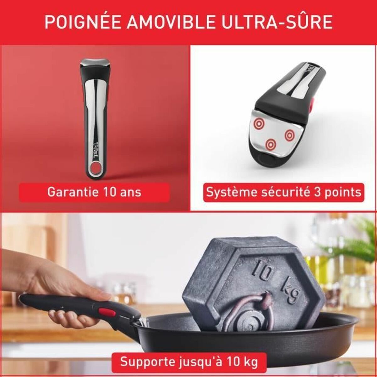 Kastrullset Tefal Ingenio Grå 6 Delar - 4