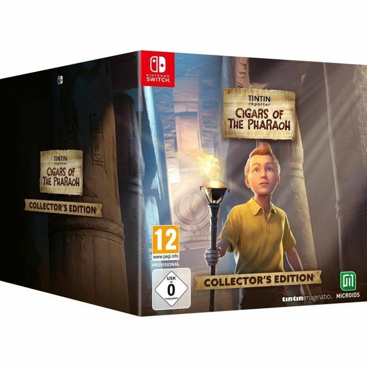 TV-spel för Switch Microids Tintin Reporter Les Cigares Du Pharaon Collector