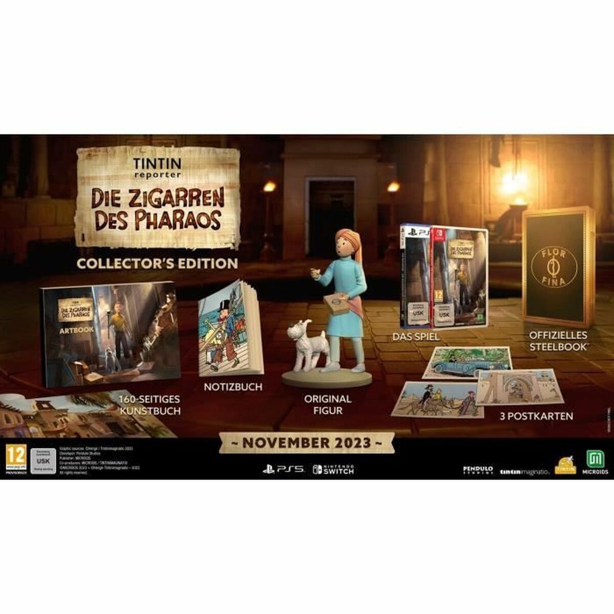 TV-spel för Switch Microids Tintin Reporter Les Cigares Du Pharaon Collector - 2
