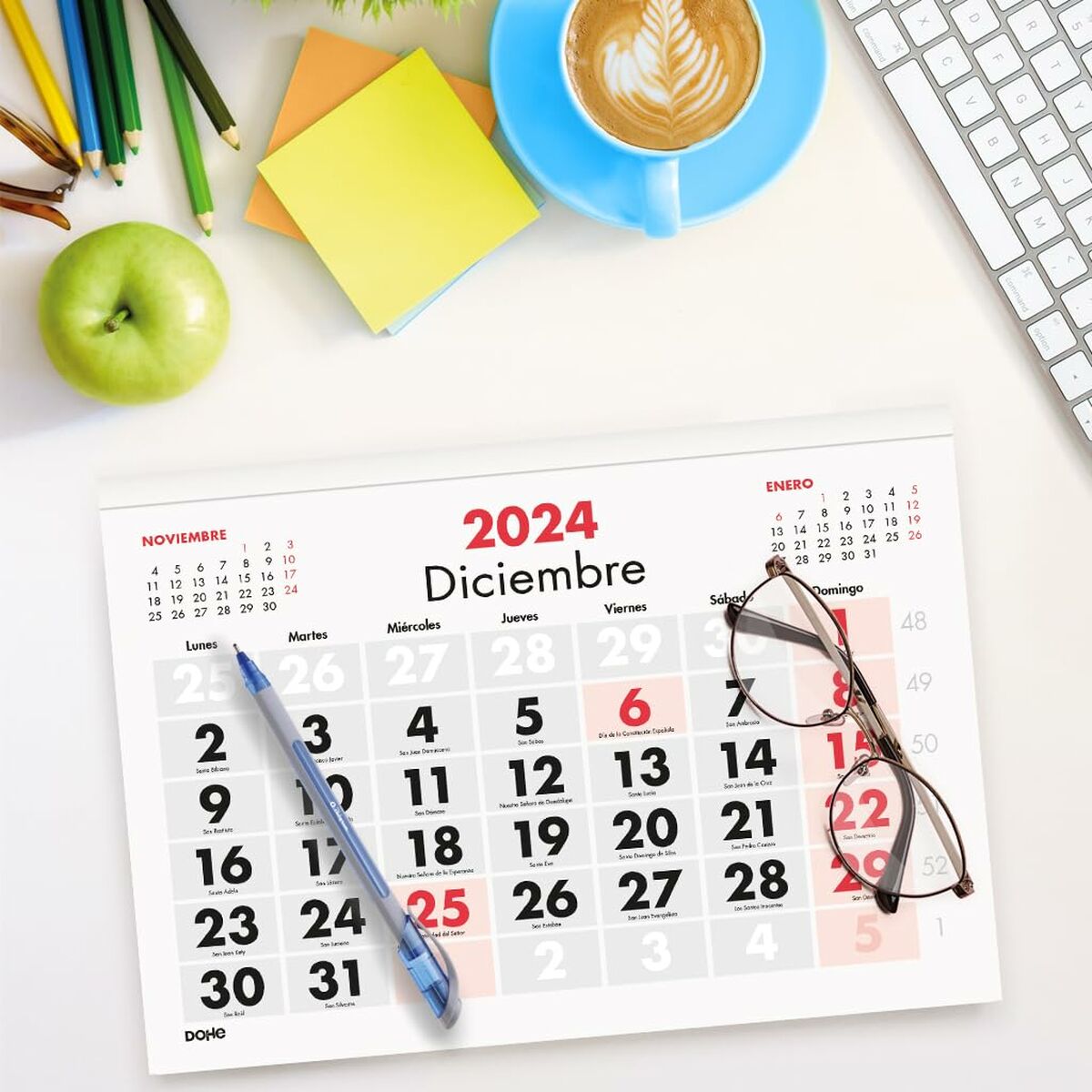 Skrivbordskalender DOHE Multicolour 30 x 21 cm 2025 - 5