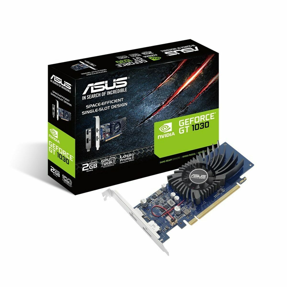 Grafikkort Asus 90YV0AT2-M0NA00 NVIDIA GeForce GT 1030 2 GB GDDR5