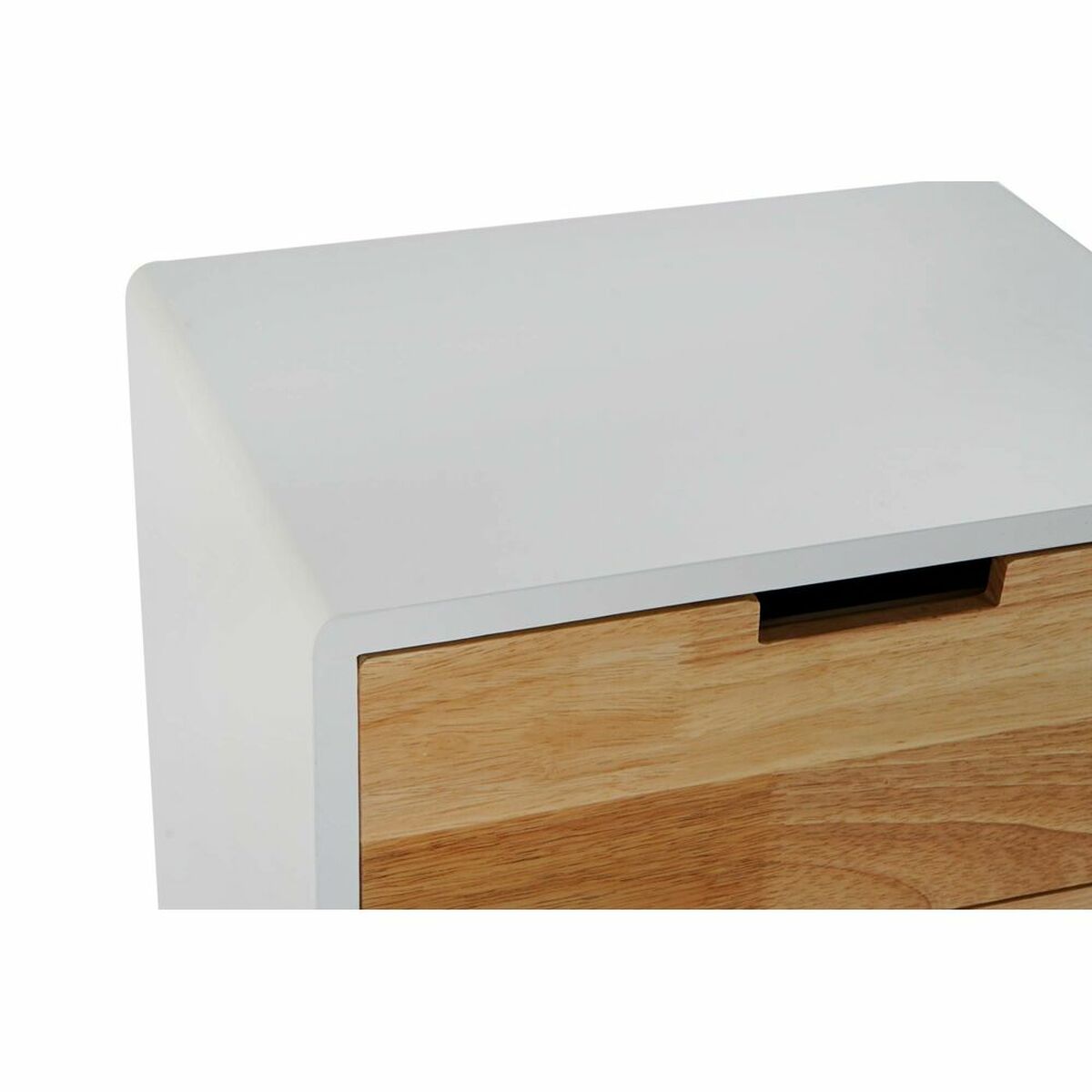 Nattduksbord DKD Home Decor Naturell Vit Gummi Rödbrun Paulowniaträ 40 x 30 x 48 cm - 18