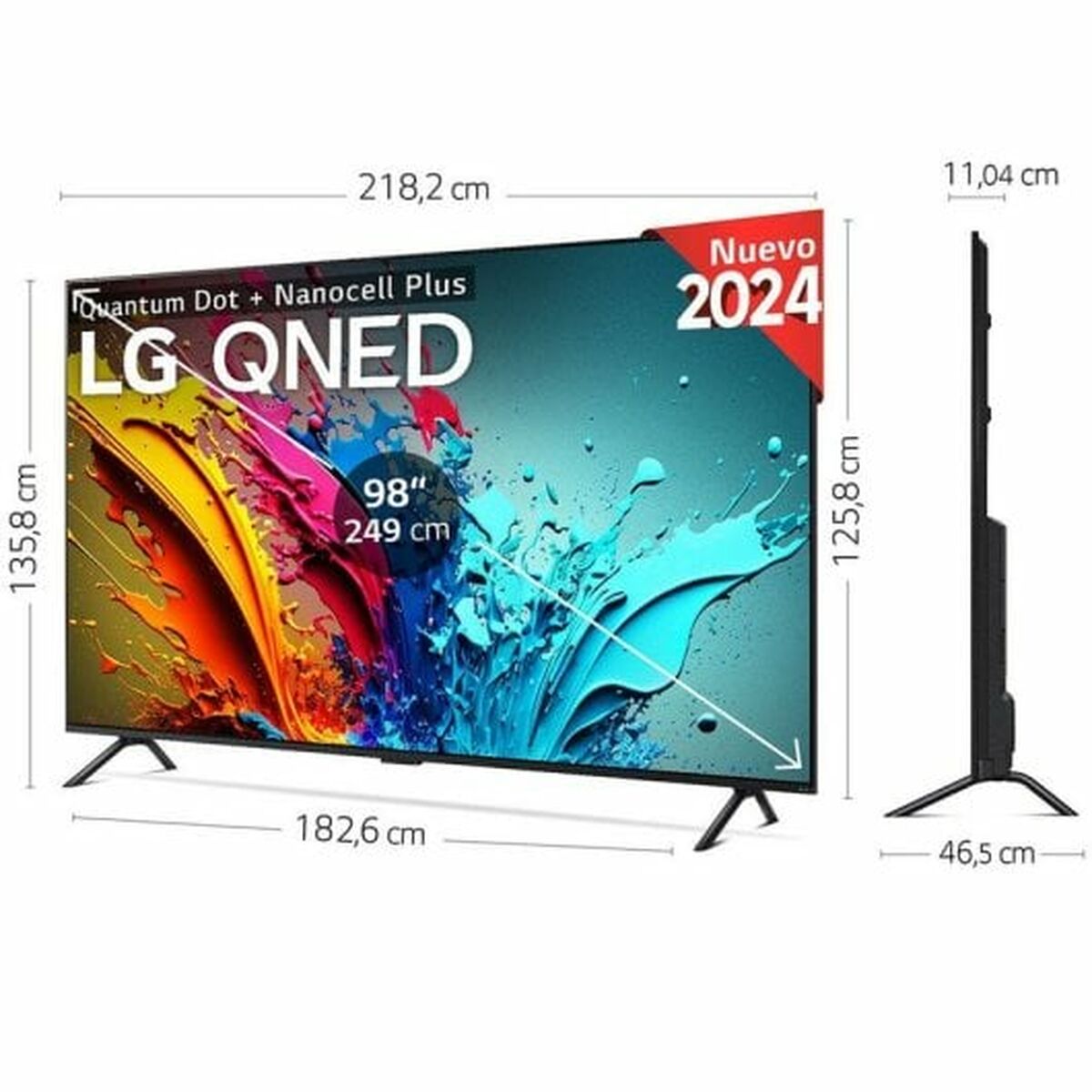 Smart TV LG 4K Ultra HD 98" LED HDR D-LED QNED - 3
