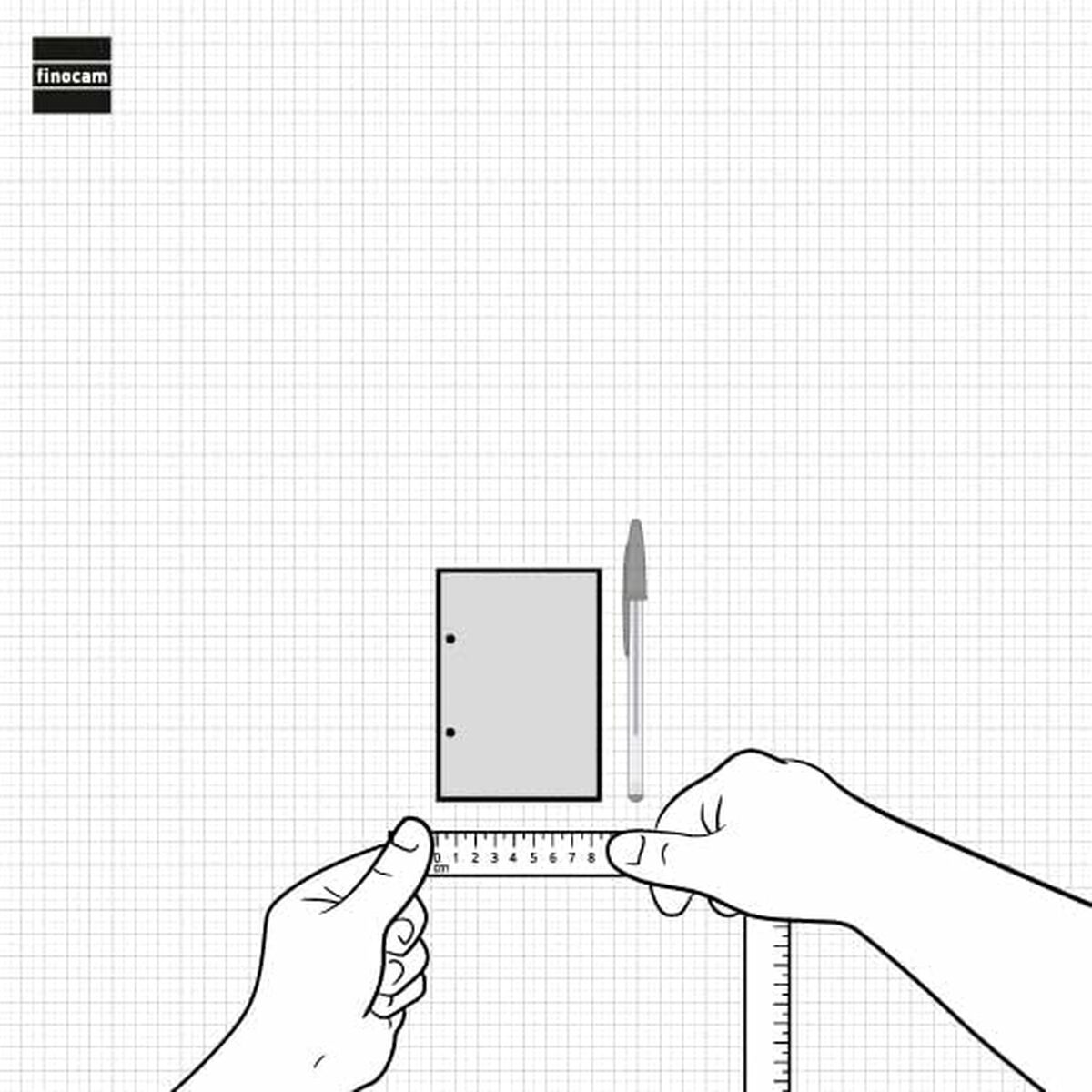 Skrivbordskalender Finocam 8,5 x 12 cm 2025 - 8