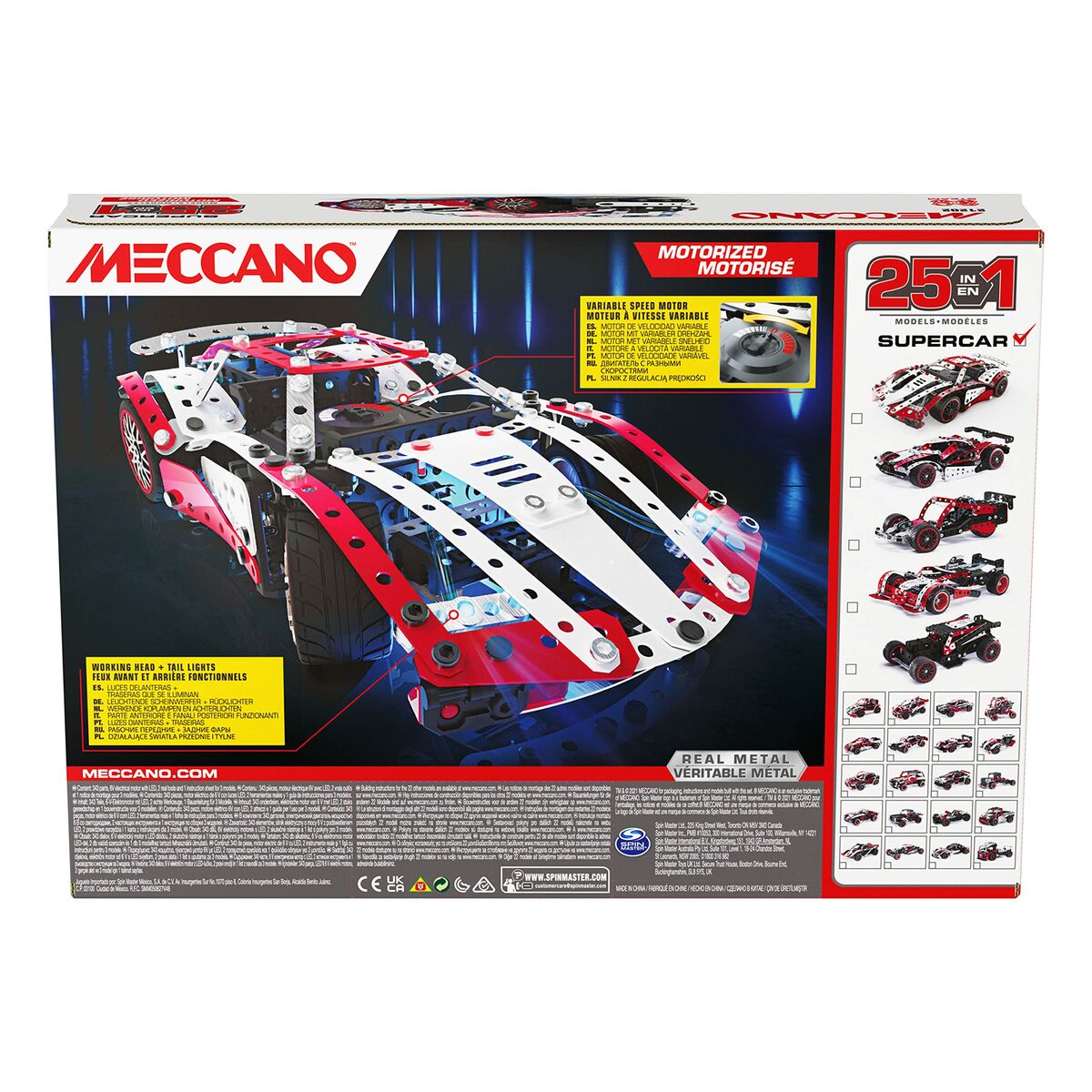 Playset Meccano Supercar 347 Delar - 7