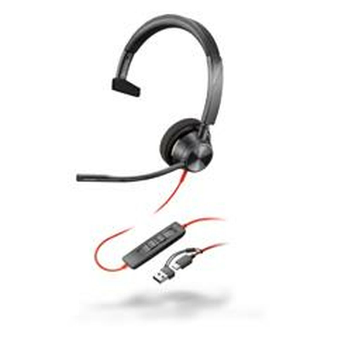 Hörlurar med Mikrofon HP Blackwire 3310 Svart - 2