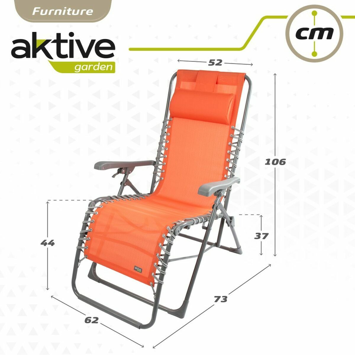 Edények Aktive Orange Edények 160 x 52 x 76 cm - 4