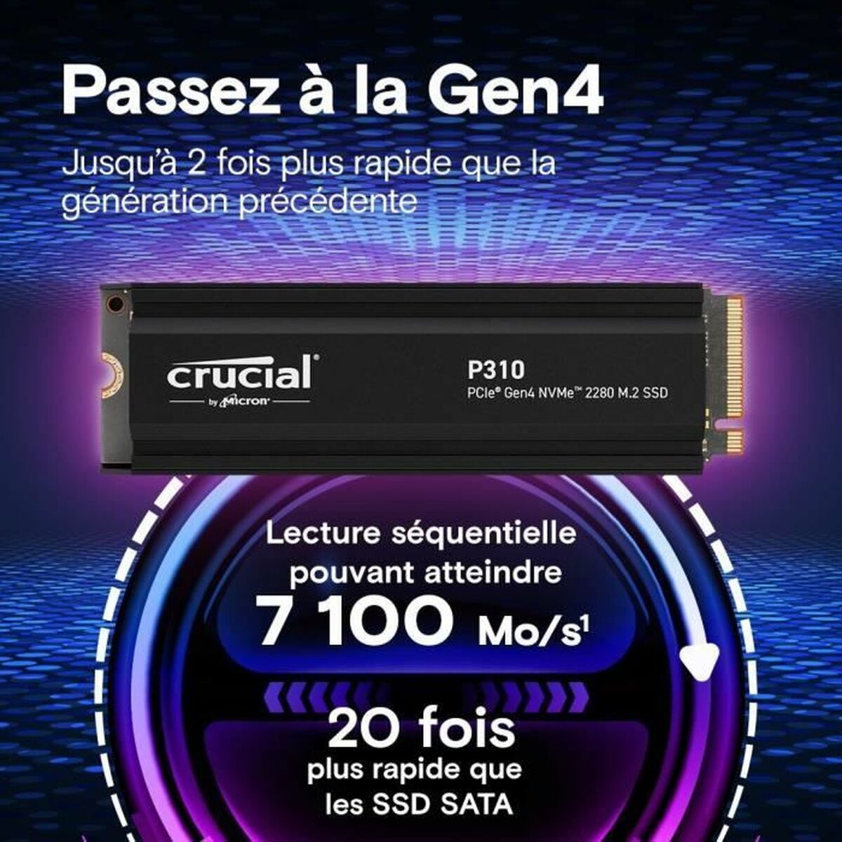 Hårddisk Crucial 1 TB SSD - 2