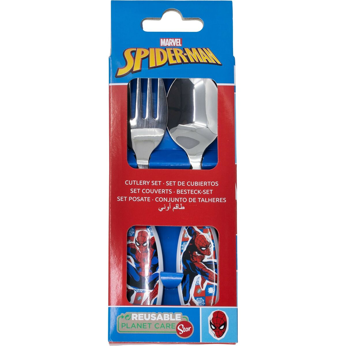 Bestick-set Spider-Man CZ11342 Rostfritt stål Multicolour 2 Delar - 3