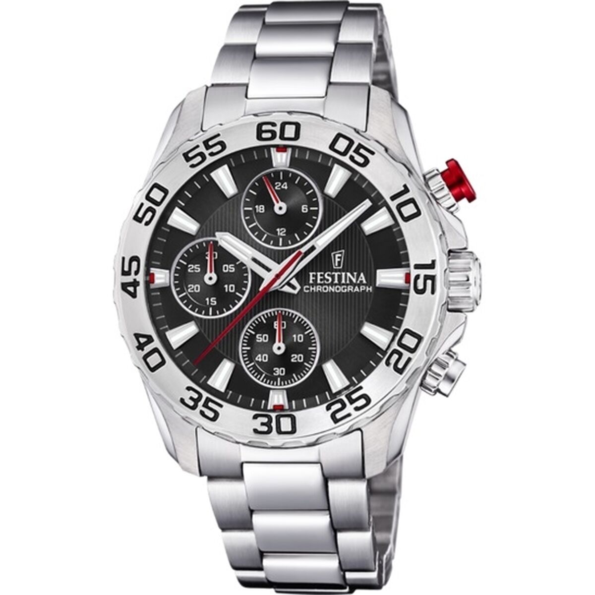 Herrklocka Festina F20457/3 Svart Silvrig Ø 36 mm