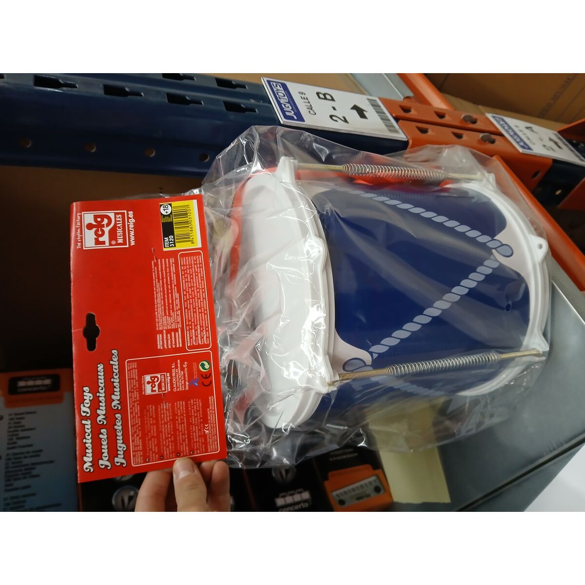 Musikalisk Leksak Reig Trumma Blå Plast - 4