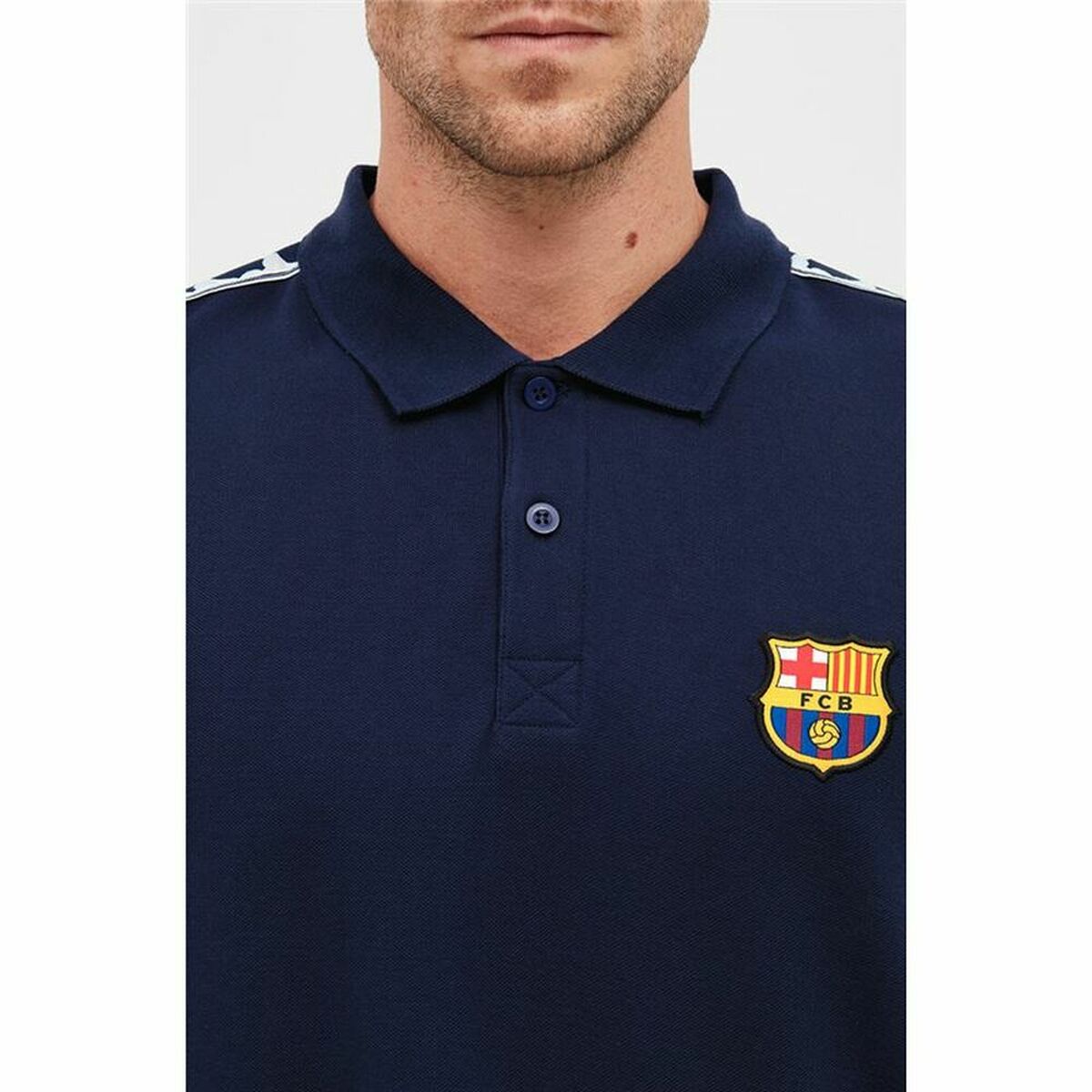 Polotröja kortärmad Herr F.C. Barcelona Marinblå - 8