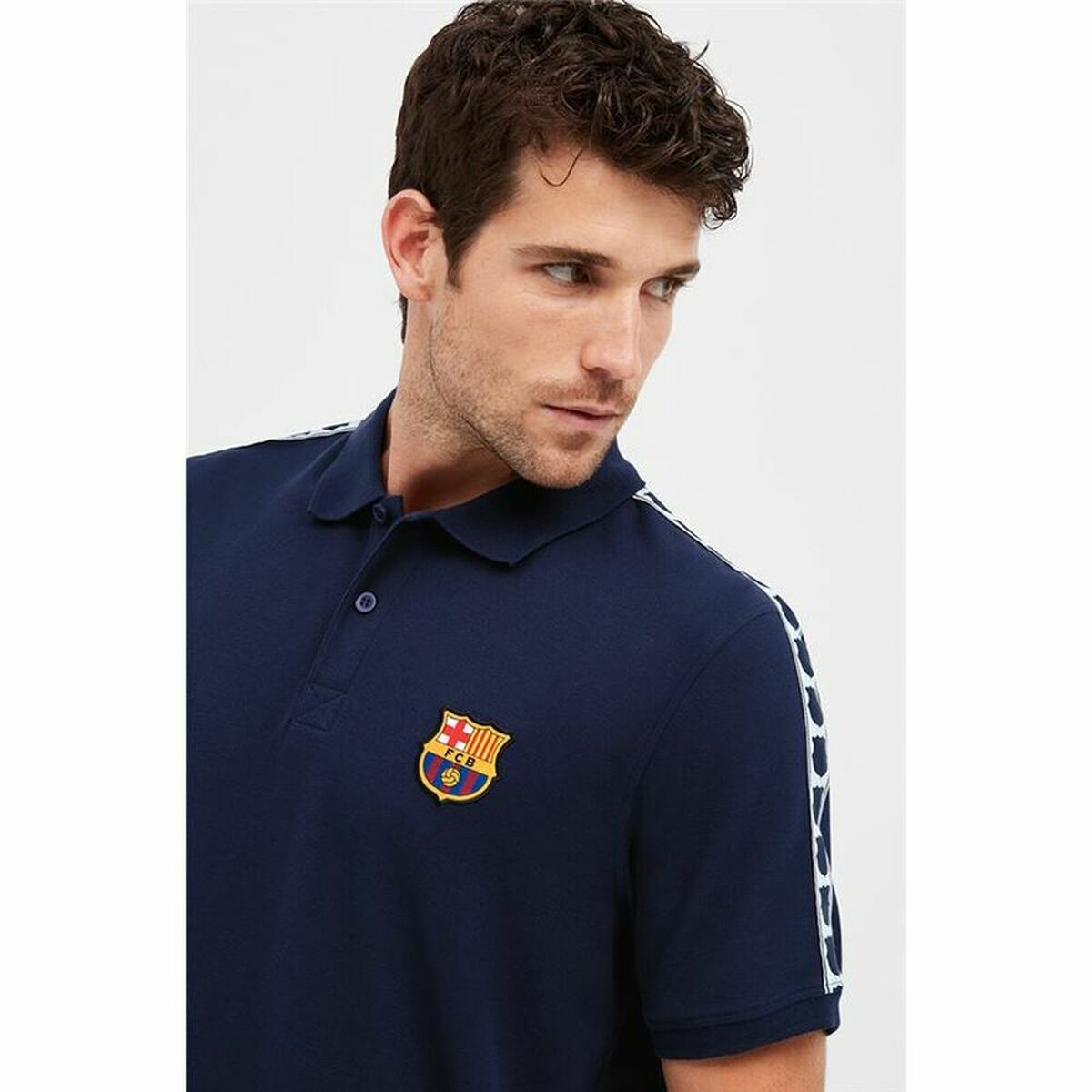 Polotröja kortärmad Herr F.C. Barcelona Marinblå - 7