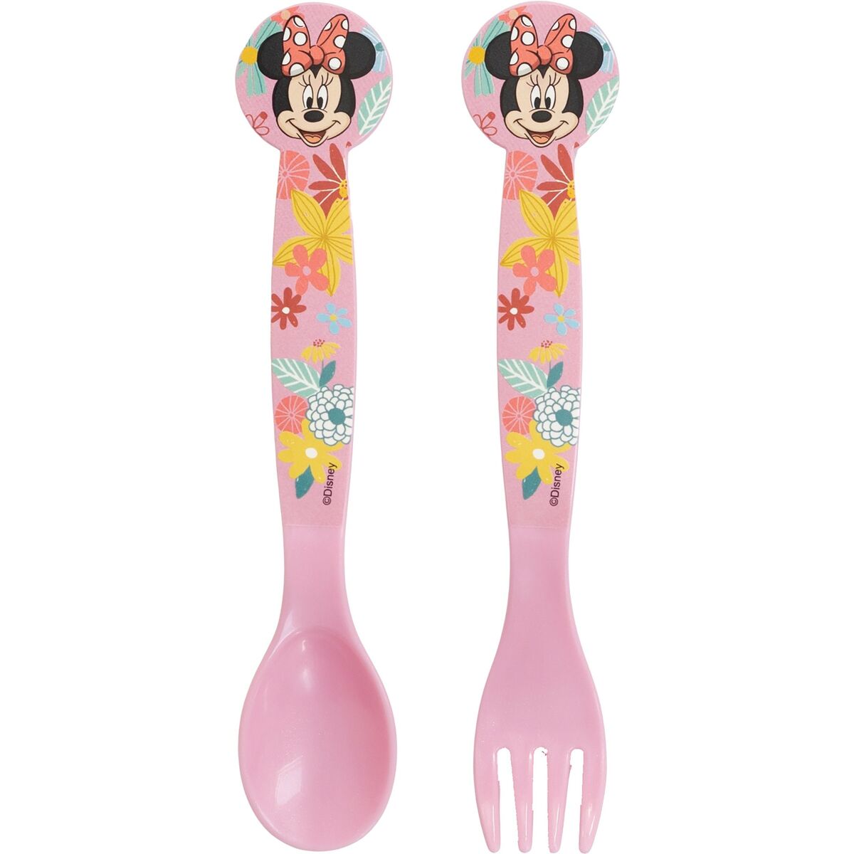 Bestick-set Minnie Mouse CZ11401 Rosa Plast 2 Delar - 2