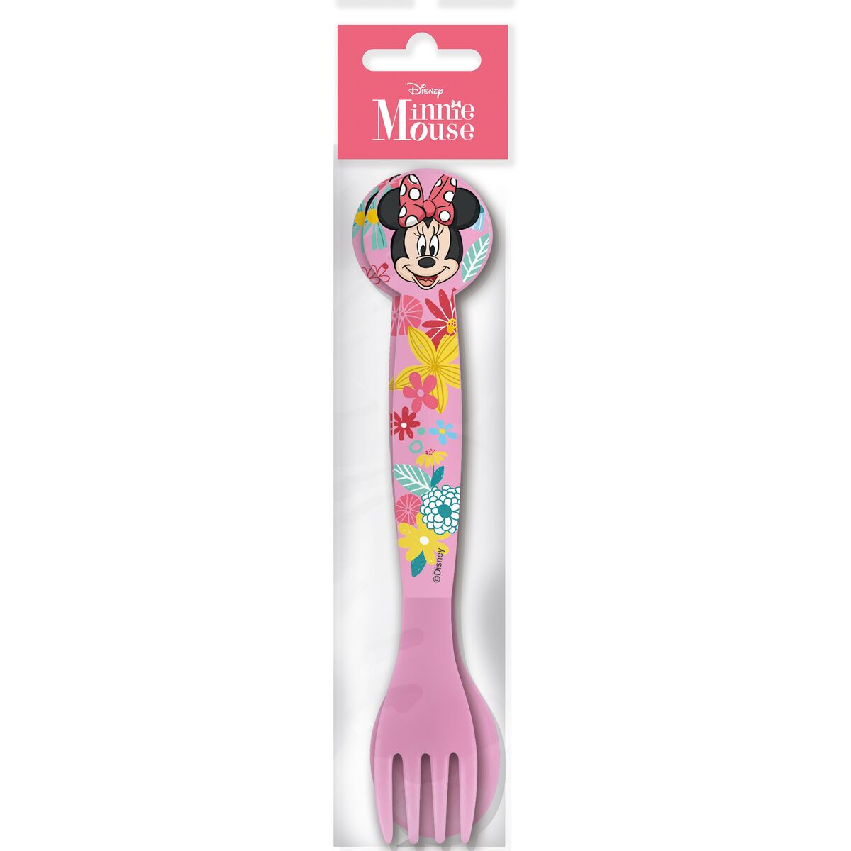 Bestick-set Minnie Mouse CZ11401 Rosa Plast 2 Delar