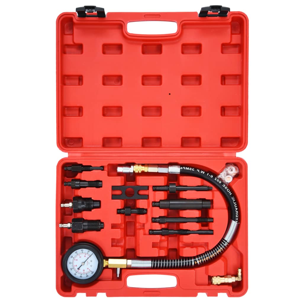 vidaXL Kompressionstest kit för dieselmotor 12 delar - 3