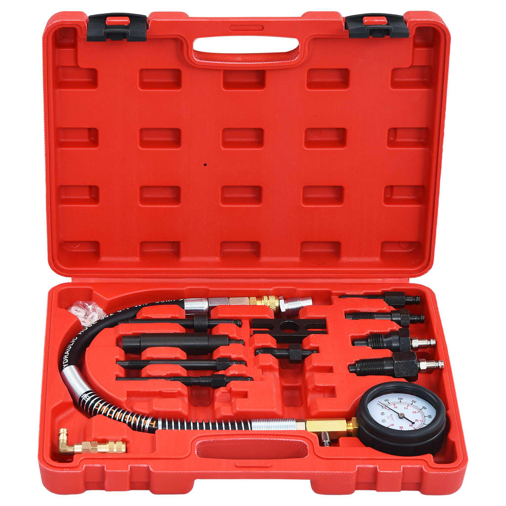vidaXL Kompressionstest kit för dieselmotor 12 delar - 2