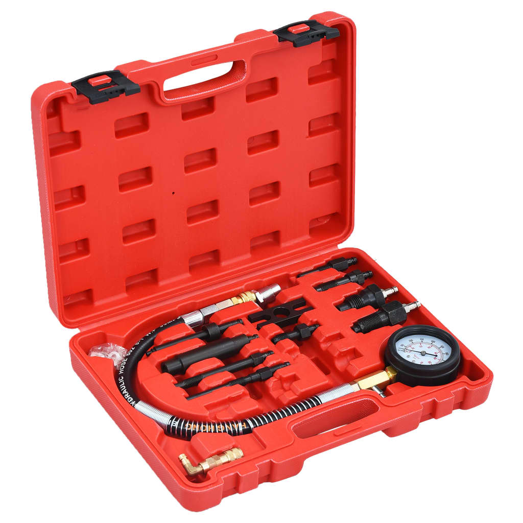 vidaXL Kompressionstest kit för dieselmotor 12 delar