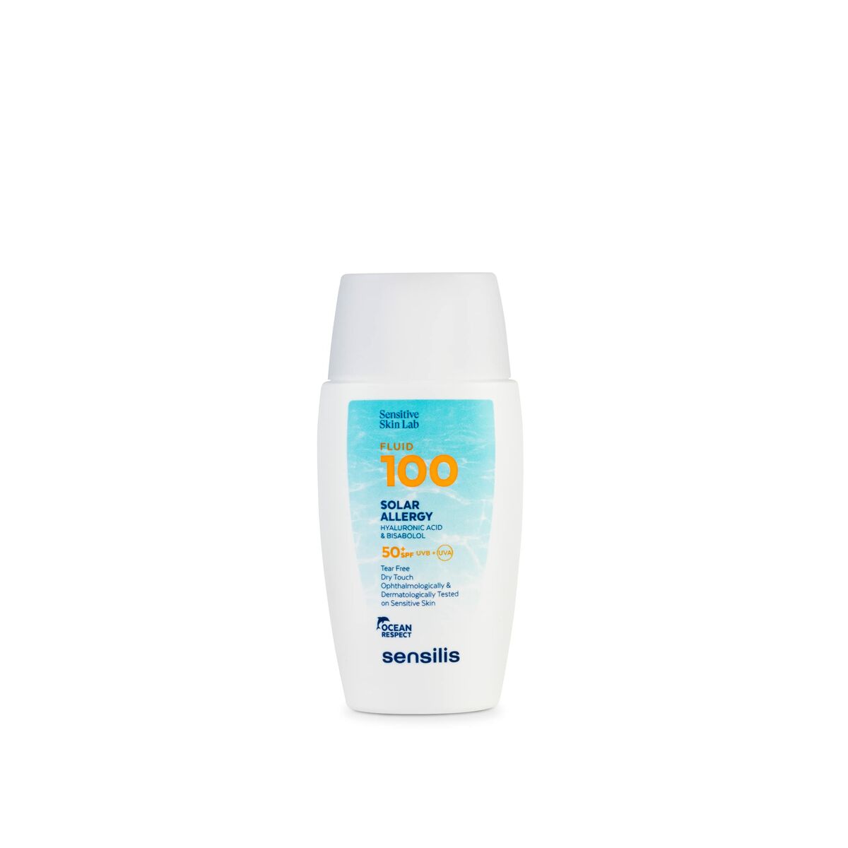 Solskyddskräm Sensilis Fluid 100 SPF 50+ 40 ml Solskydd utan allergener
