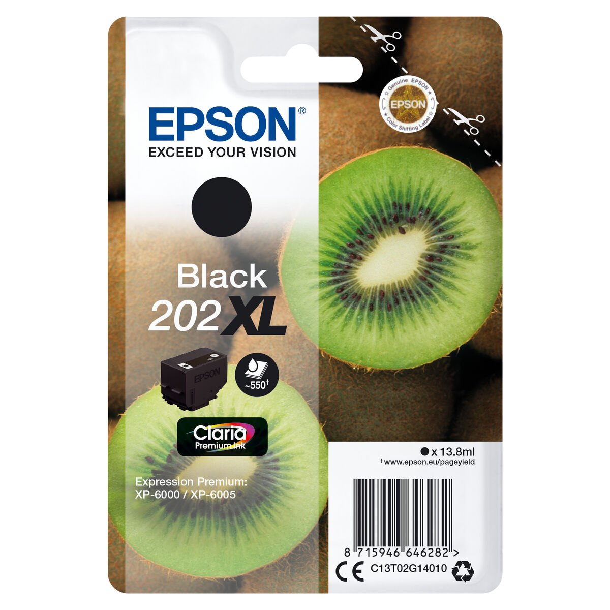 Patron Kompatibel Epson CLARIA 202 BL Svart - 2