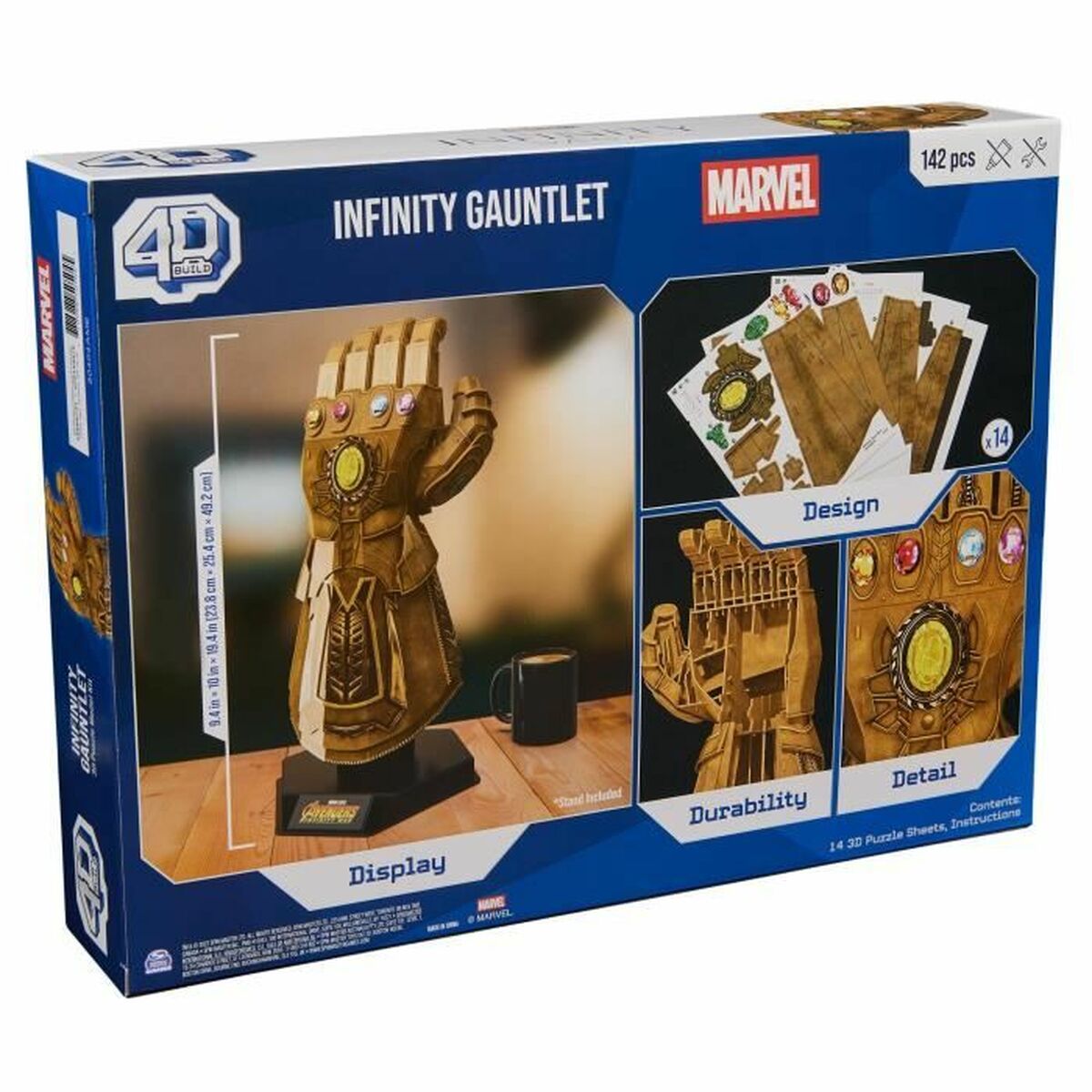 Byggsats Marvel Infinity Gauntlet 142 Delar 23,8 x 25,4 x 49,2 cm Multicolour - 2