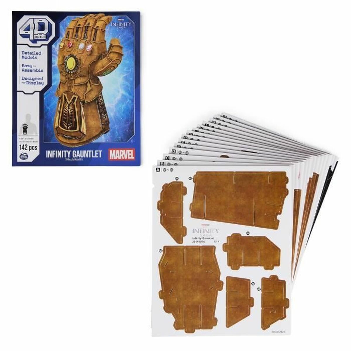 Byggsats Marvel Infinity Gauntlet 142 Delar 23,8 x 25,4 x 49,2 cm Multicolour - 6