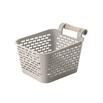 Multifunktionell korg Confortime Plast Med handtag Trä 13 x 11 x 8 cm (36 antal)