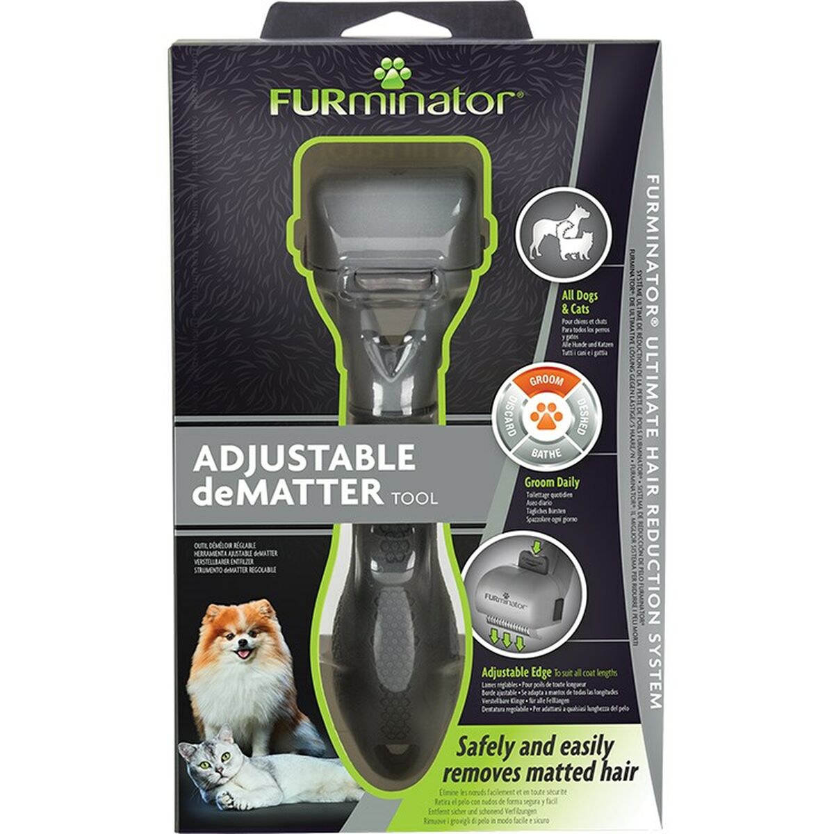 Hundeborste Furminator Svart - 4