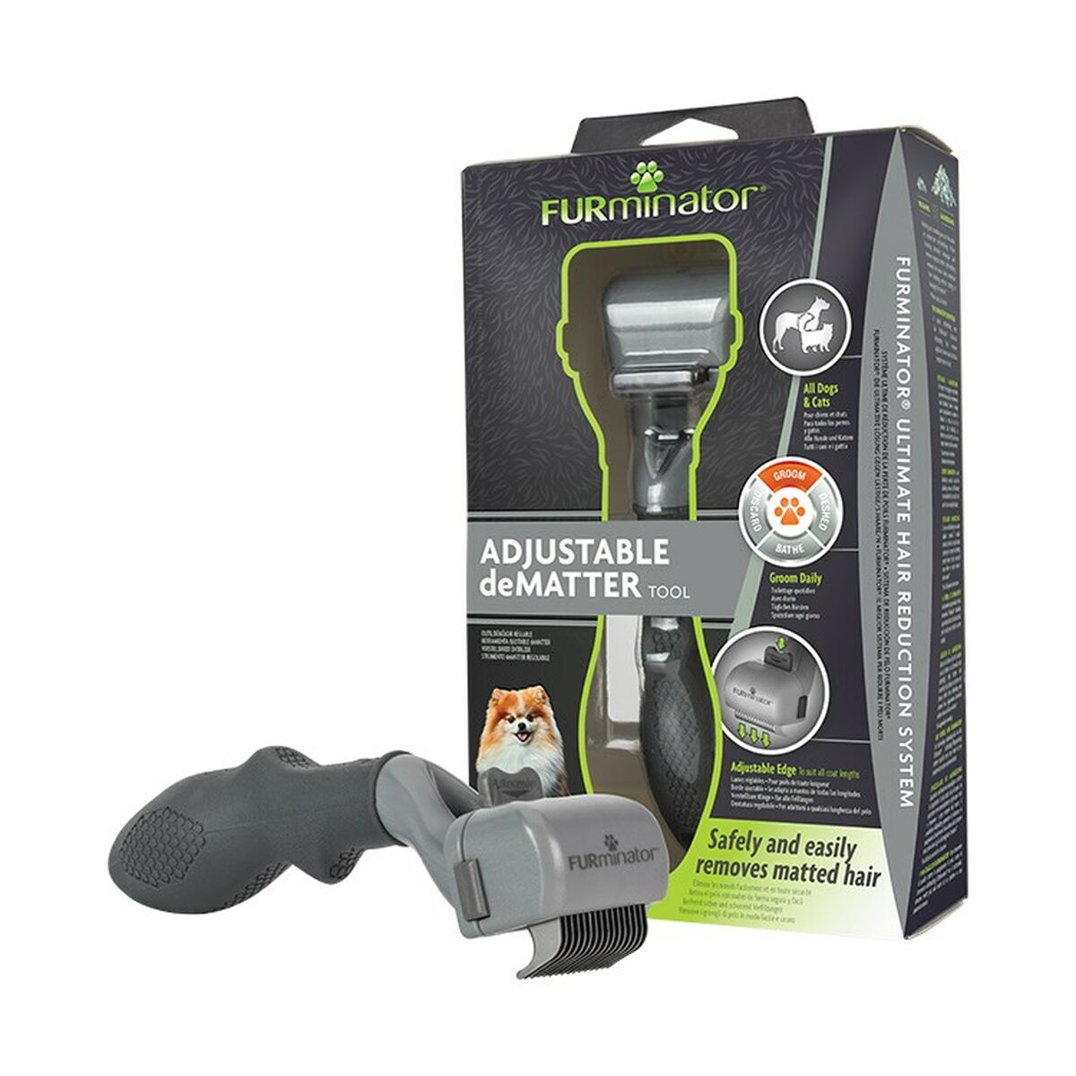 Hundeborste Furminator Svart - 2