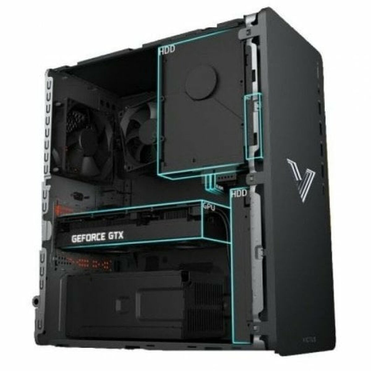 Bordsdator HP Victus 15L TG02-0177ns 16 GB RAM 512 GB SSD NVIDIA GeForce RTX 3050 AMD Ryzen 5 5600G - 4