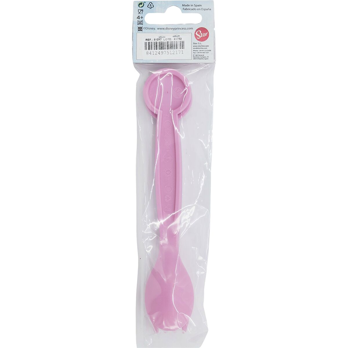 Bestick-set Disney Princess CZ11398 Rosa Plast 2 Delar - 3