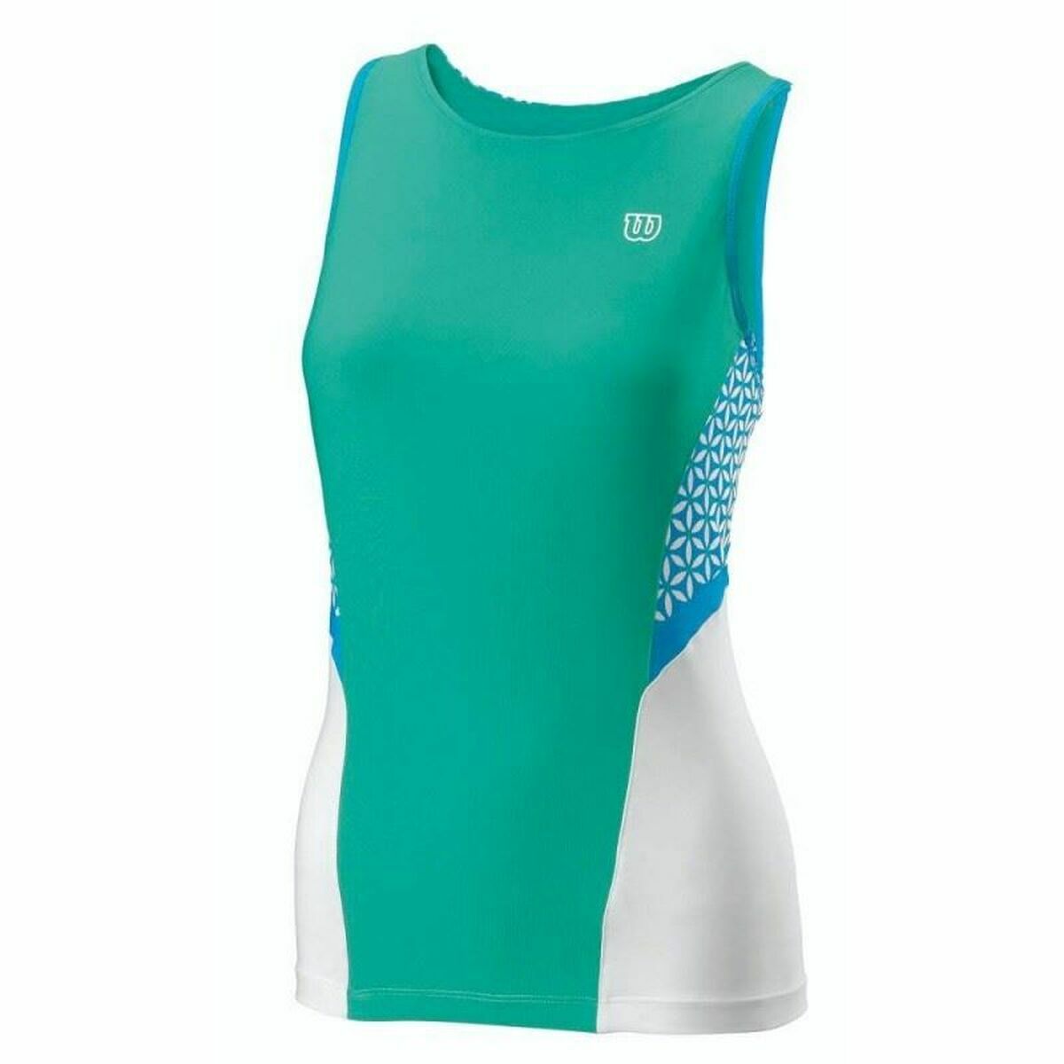 Tanktop, Dam Wilson Glamour Grön Vändbar Tennis Blå - 14