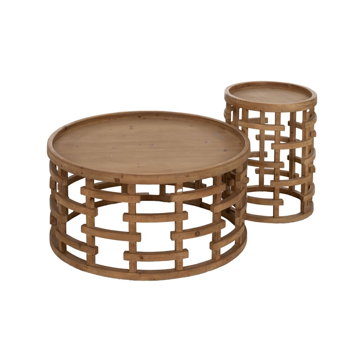Soffbord Naturell 80 x 80 x 36 cm - 3
