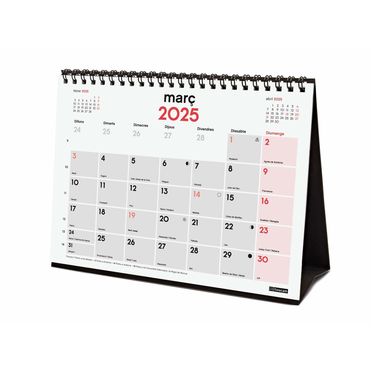Skrivbordskalender Finocam Papper 21 x 15 cm 2025 - 4