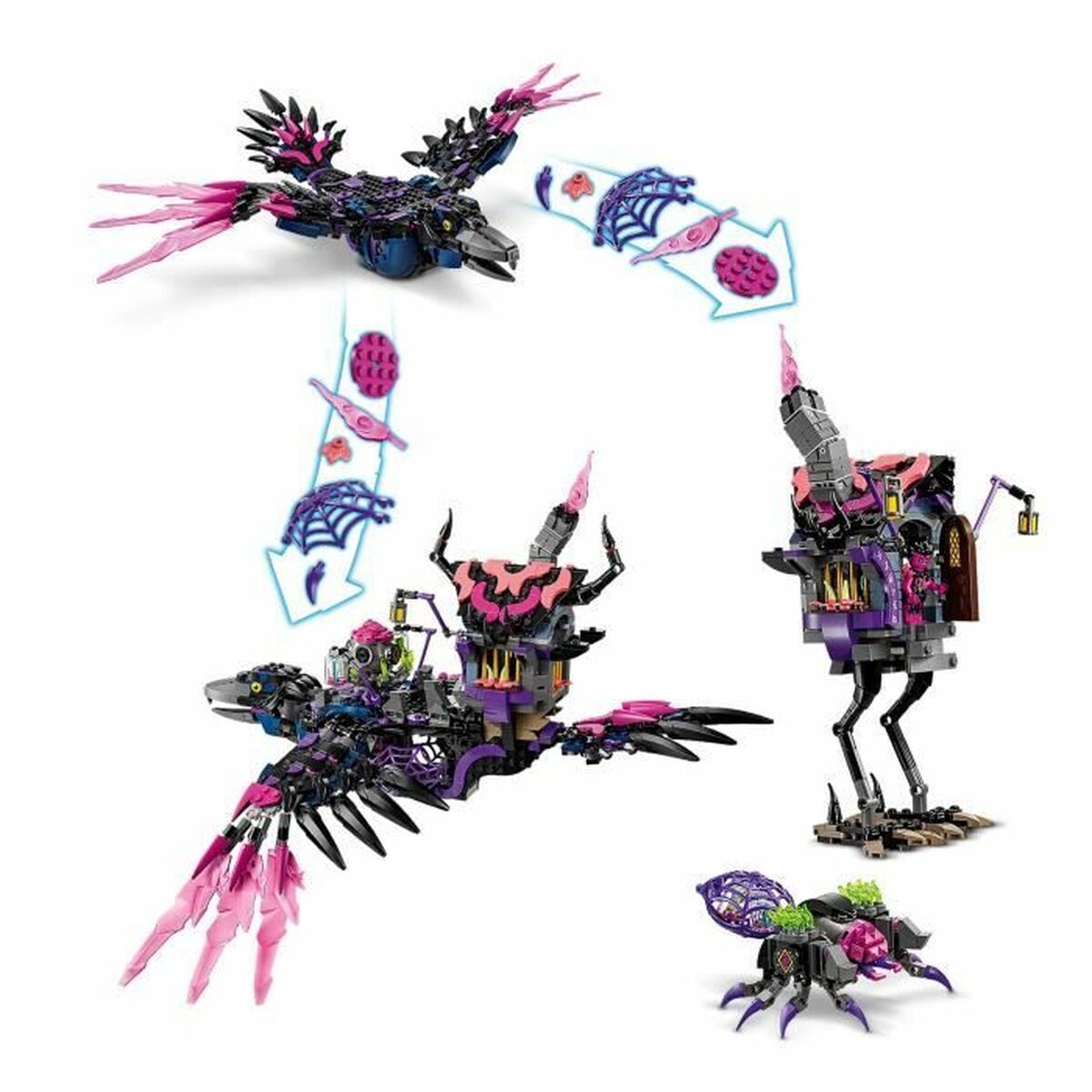 Byggsats Lego Nightmare Witch's Midnight Raven Multicolour - 3