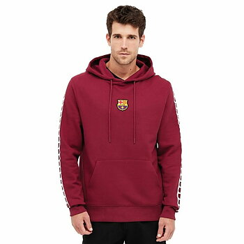 Tröja med huva Herr F.C. Barcelona Rödbrun