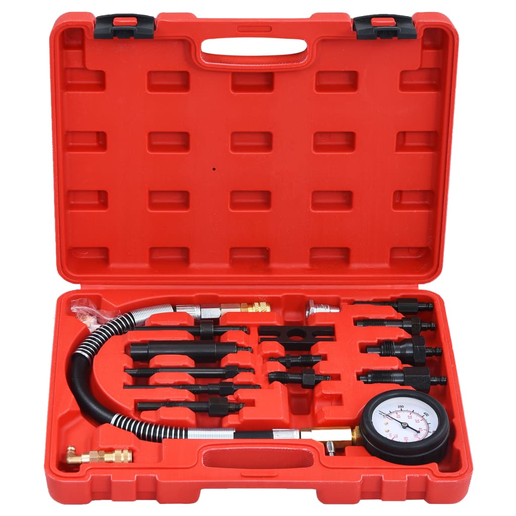 vidaXL Kompressionstest kit för dieselmotor 14 delar - 3